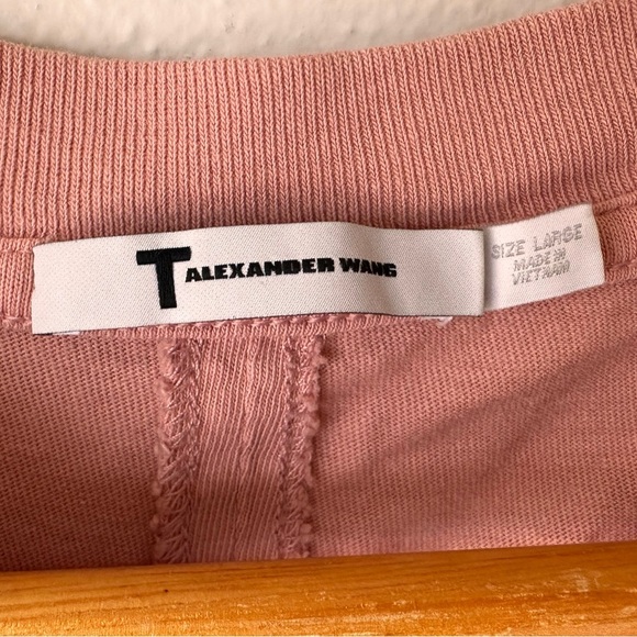 T Alexander Wang Pink Fitted Bodycon Tee Shirt Dress - Picture 7 of 12